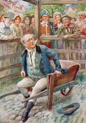 Mr. Pickwick en la libra, ilustración para 